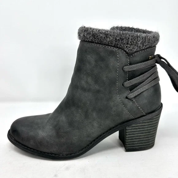 Roxy Dakota Heeled Ankle Booties Dark Gray - Picture 11 of 14
